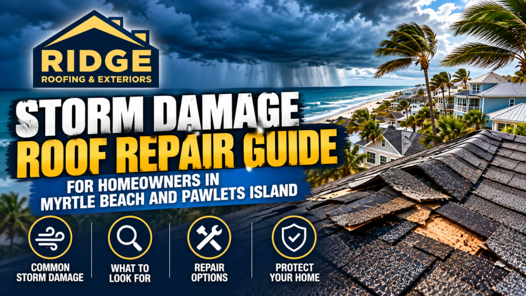 Storm Damage Roof Repair Guide for Homeowners in Myrtle Beach and Pawleys Island