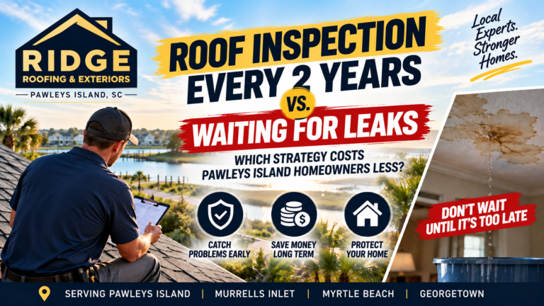 Roof Inspection Every 2 Years vs. Waiting for Leaks | Pawleys Island SC