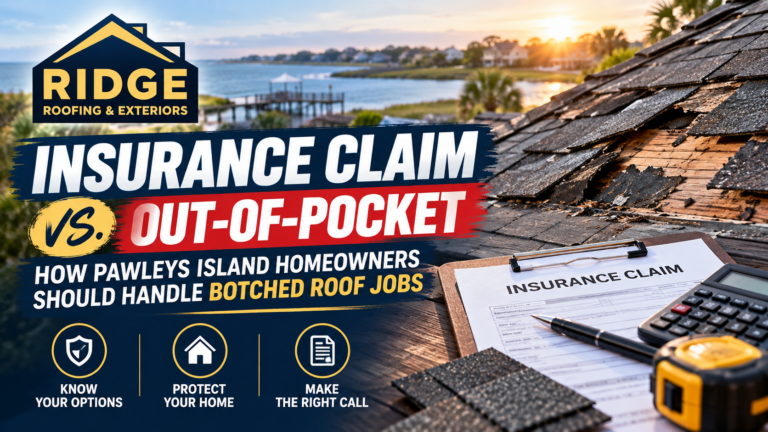 Botched Roof Job in Pawleys Island: Insurance Claim or Pay Out of Pocket?