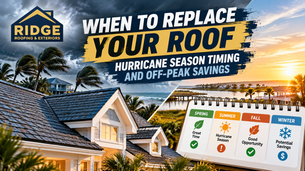 Discover the best time to replace your roof in Pawleys Island, SC. Learn how hurricane season, coastal weather, and off-peak scheduling affect costs